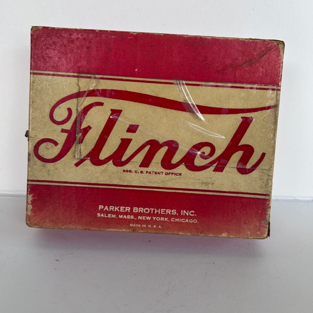 Flinch Card Game Parker Brothers Vintage‎ Board Game Family Fun 1930/